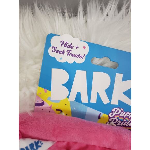2 NEW BARK BOX gay pride rainbow iced coffee squeak crinkle lgbtq lot dog toy - Picture 4 of 7